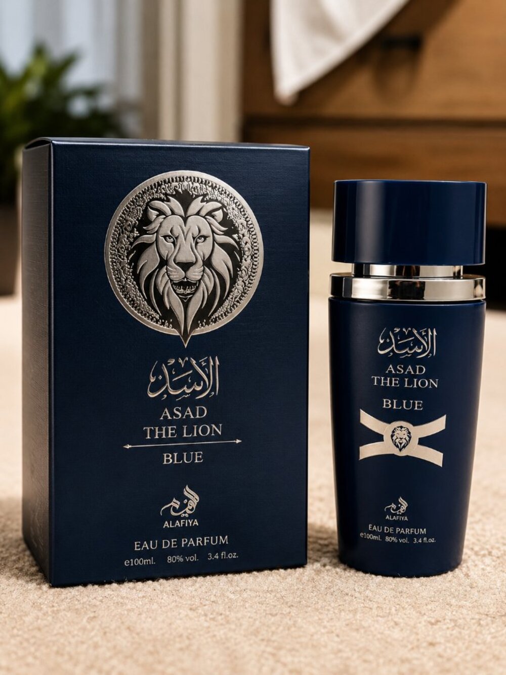 Asad The Lion Blue Eau De Parfume By Alafia 3.4 Oz For Men